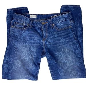 Gap 1969 Floral Always Skinny Ankle Jean